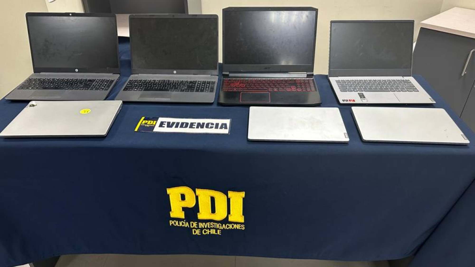 PDI Temuco recuperó notebooks robados desde empresa extrabajador fue