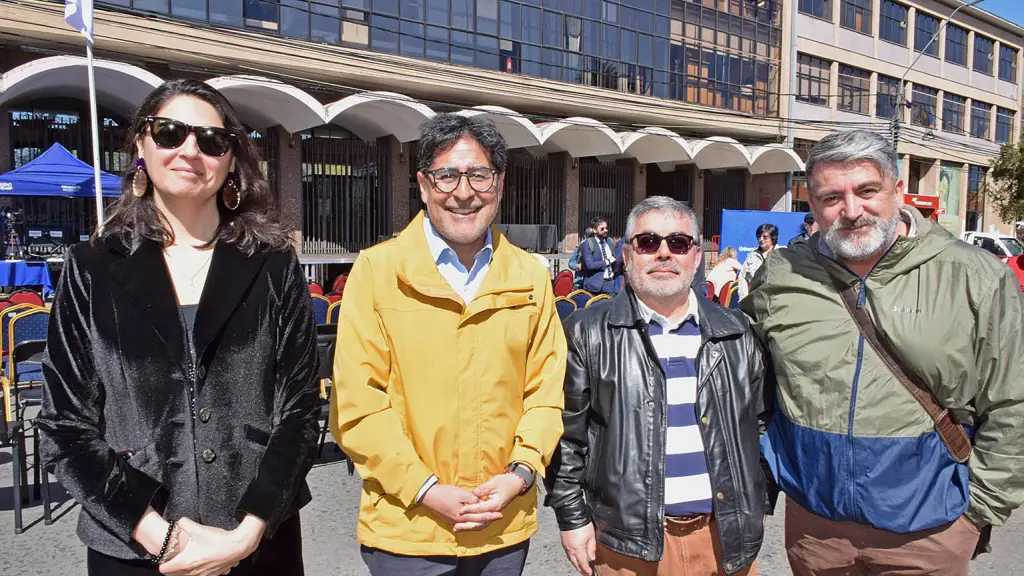 Consuelo Fernández, gerenta Cámara Chilena de la Construcción; Patricio Pinilla Valencia, José Castro y Wladimir Urrutia. | La Tribuna