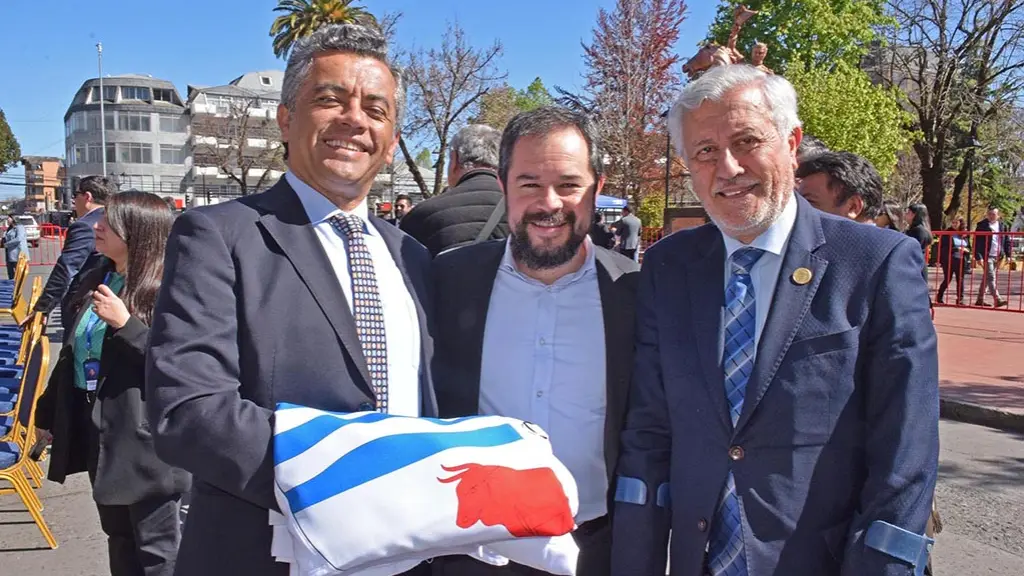 Sergio Hidalgo Campos, administrador municipal Santa Bárbara; Juan Carlos Villanueva, consejero regional de Biobío; Zenón Jorquera, concejal de Los Ángeles | La Tribuna