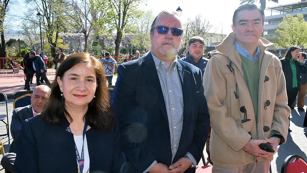Mónica Jorquera, Seremi de Salud; Jaime Muñoz, Sence y Jorge López, Cantón de Reclutamiento. | La Tribuna