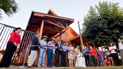 Quilaco y Colbún reinauguran una remodelada casa de la cultura