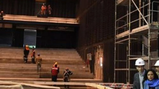 Recorren obras del Teatro Regional del Biobío a meses de su inauguración