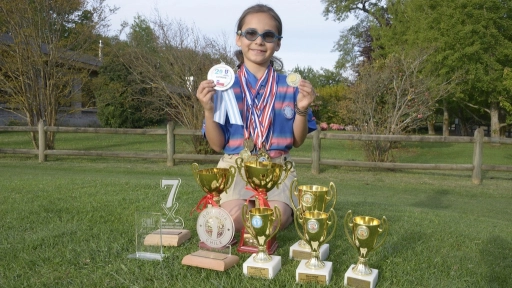 Angelina de 9 años representó a Chile en el Mundial de Golf en Estados Unidos