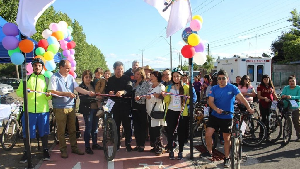 En la avenida OHiggins se construyó la primera ciclovía de Tucapel, 