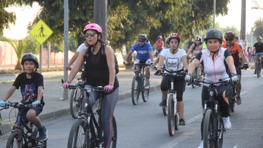Cicletada angelina familiar 8M: Un día para conmemorar y concientizar el rol y derechos de la mujer