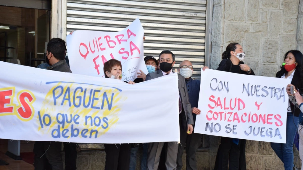 Protesta empleados Casa Garcìa, 