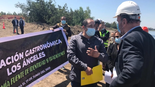 Manifestaciones de gastronómicos marcan visita del ministro de Obras Públicas que inspecciona la ruta Nahuelbuta