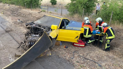 Nuevo accidente en la ruta Los Ángeles - Santa Bárbara deja a conductor lesionado