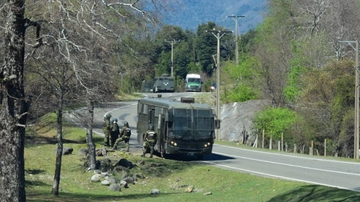 Enfrentamientos y cortes de ruta marcaron desalojo de fundo en Alto Biobío
