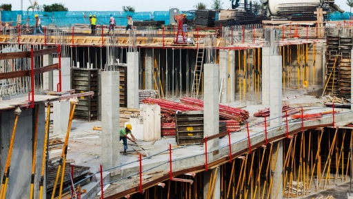 Ingreso de nuevas obras cae un 38% respecto a 2020 y proyectos residenciales lideran en ejecución