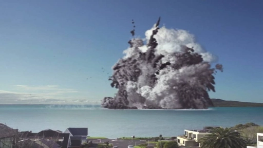 Riesgo de tsunami en Biobío y en gran parte de Chile por erupción de un volcán submarino en Tonga