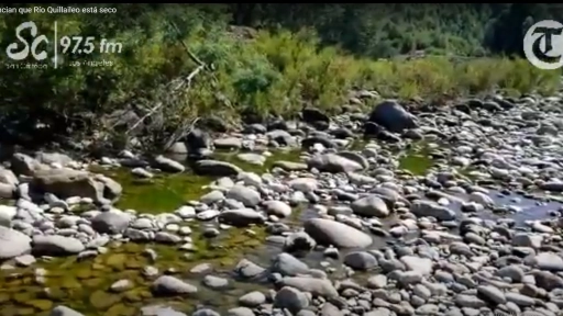(Video) Denuncian que río Quillaileo está seco