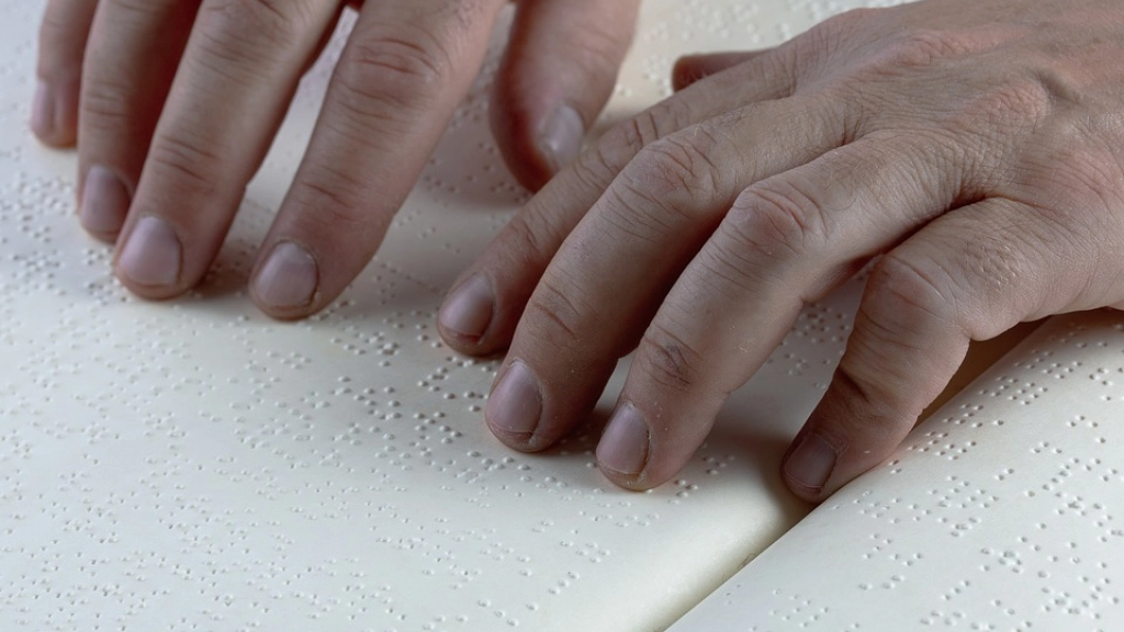 Touch Keys Visually Impaired Braille Hands Read, 