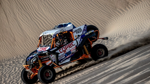 Chaleco López concluyó 3° en la quinta etapa en el Rally Dakar
