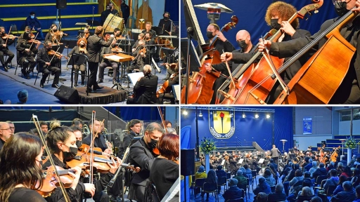 Con concierto sinfónico UdeC Los Ángeles inició celebración de 60 años