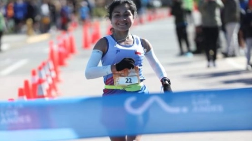 Angelina Johana Rivas la más rápida de Chile en su categoría