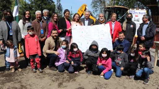 Instalan primera piedra de Proyecto de Agua Potable Rural de Las Camelias