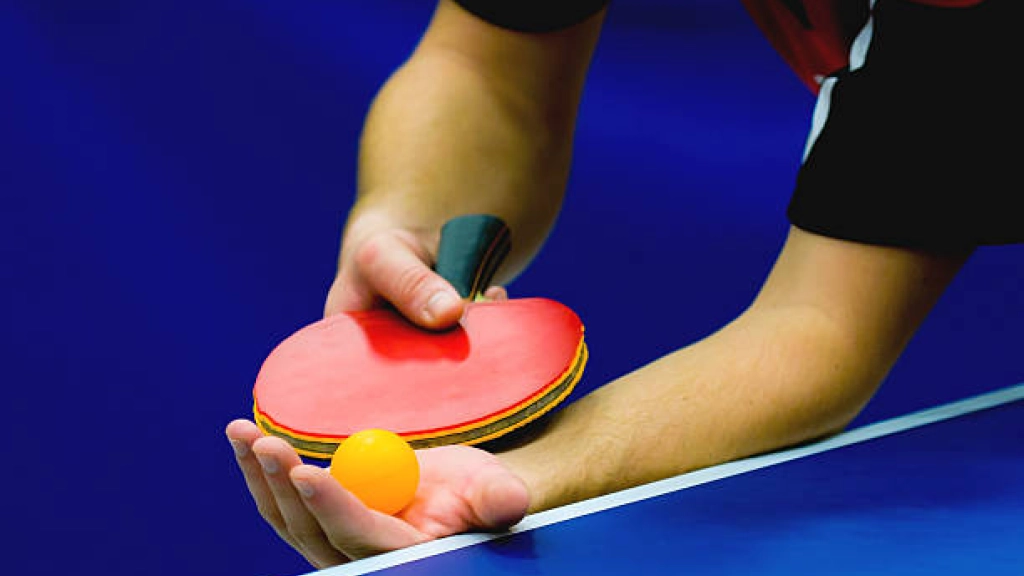 service on table tennis,  