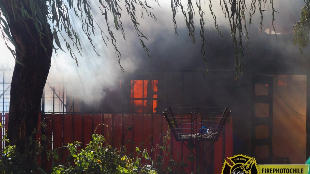 Imagen extraída de facebook del Cuerpo de Bomberos de Mulchén.