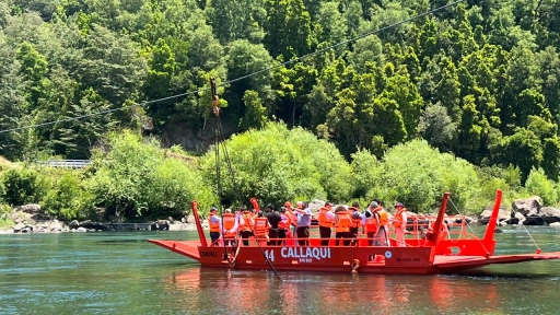 Inauguran tradicional Balsa Callaqui que une las comunas de Quilaco y Alto Biobío