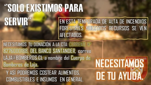 Bomberos de Laja pide ayuda económica para mantenerse activos en el combate de incendios