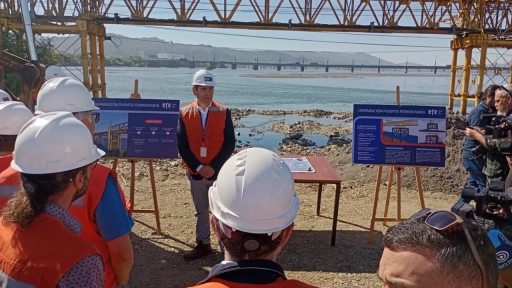 Puente Ferroviario sobre el Río Biobio volverá a operar a mediados de abril