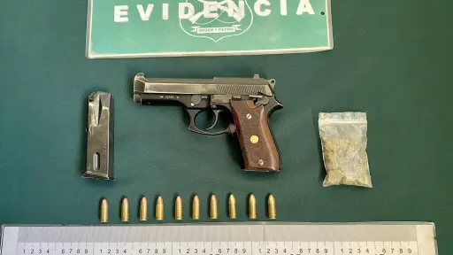 Detienen a sujeto de 15 años con un arma de fuego cargada en la población Domingo Contreras Gómez