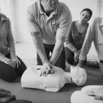 CPR First Aid Training Concept,  