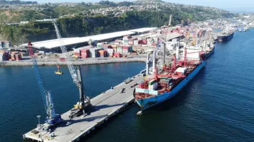 Carga movilizada por los puertos de la Región del Biobío disminuyó 9,4% en doce meses
