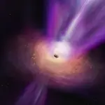 Astrónomos logran capturar la primera imagen de la sombra de un agujero negro junto a un poderoso jet, Cedida
