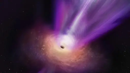 Astrónomos logran capturar la primera imagen de la sombra de un agujero negro junto a un poderoso jet