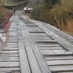 El puente Chichintahue se sitúa sobre el río Queuco., Cedida