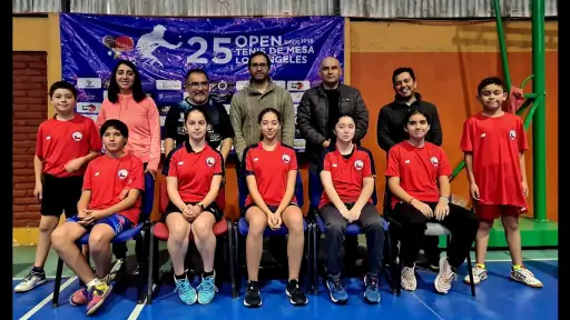 Seleccionados de Chile brillan en zonal federado del tenis de mesa