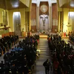 La iglesia católica representada por la Diócesis Santa María de Los Ángeles organizó una misa con motivo del aniversario de la ciudad durante la mañana de la efeméride.