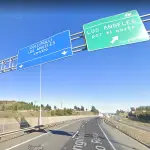 Ruta Cinco Sur en su paso por Los Ángeles., Google Street View