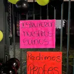 Manifestación en ex sede Universidad Bolivariana, Cedida