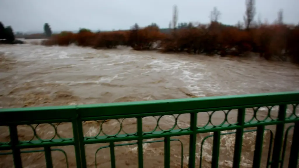 El cauce del rio Laja llegó a niveles históricos., Cedida