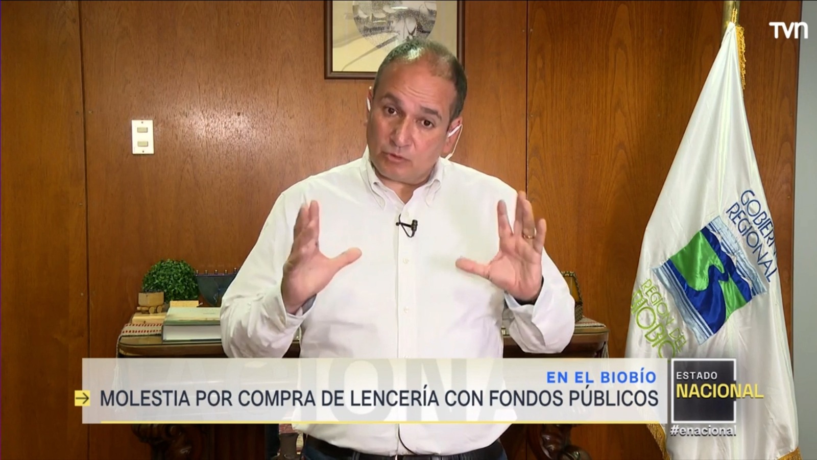 Gobernador Rodrigo Díaz en Estado Nacional / Captura