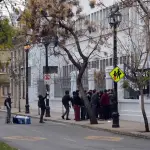 Manifestaciones en Liceo Aplicación en Santiago, La Tercera