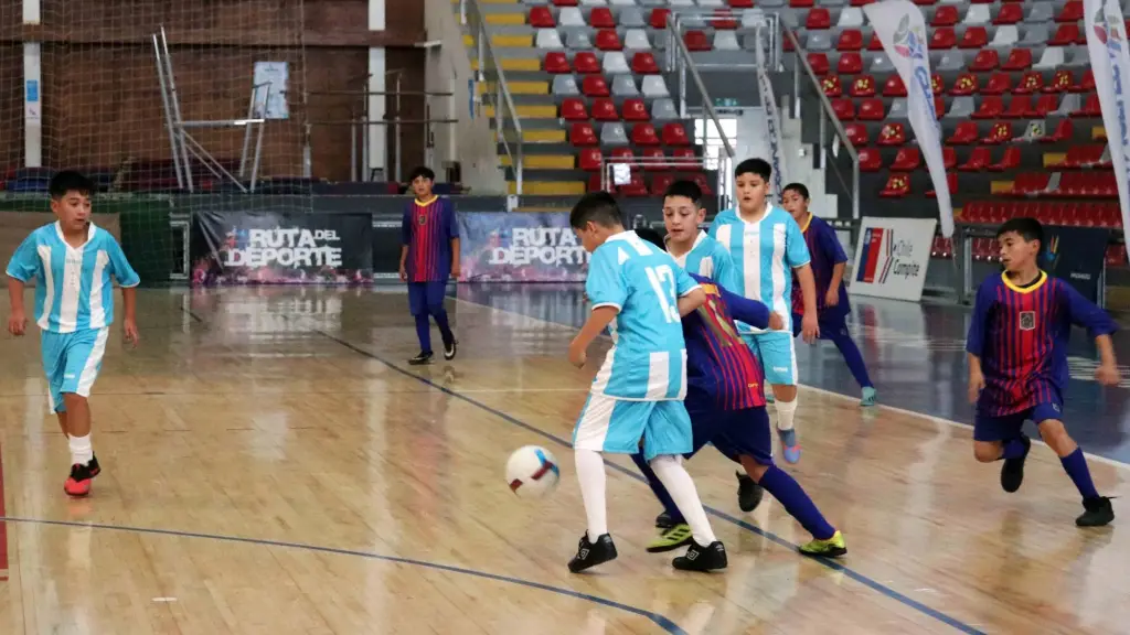 Futsal escolar hoy en el Polideportivo., Cedida