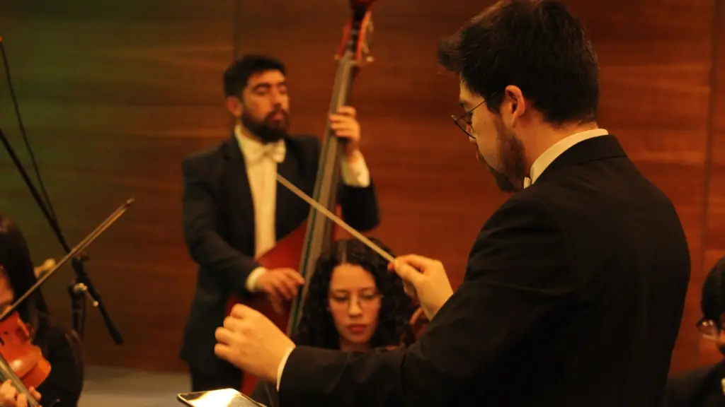 Uno de los ensayos de la Orquesta Filarmónica de Biobío., Cedida