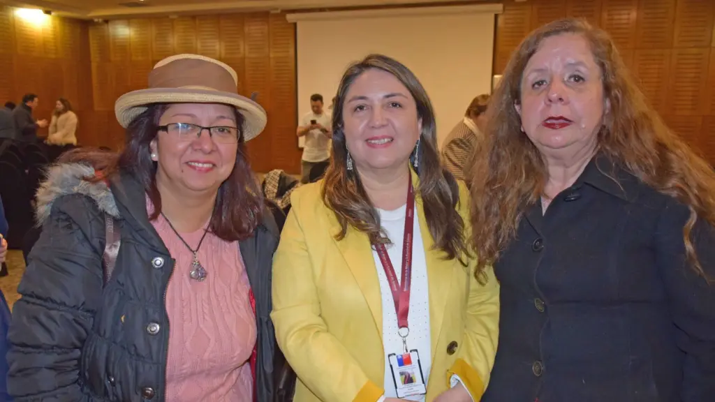Gretel Campos; Lorena Segura, Seremi de la Mujer; y Angélica Vidal Catalán (la tiendita de Angie). | Diario La Tribuna