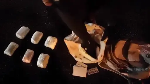 VIDEO: Pasajero de un bus llevaba más de dos kilos de cocaína y ketamina en Mulchén