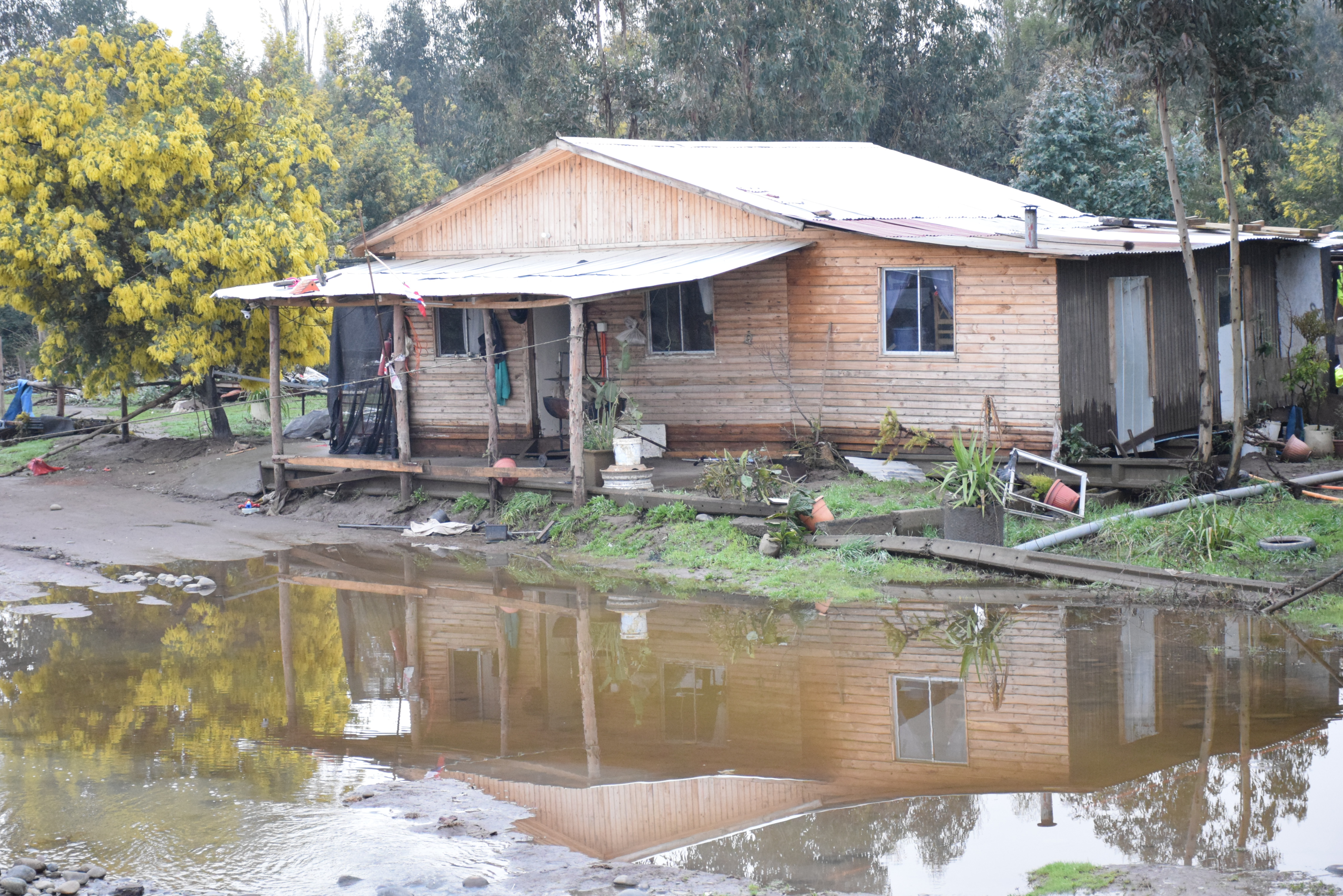 Casa afectada por inundaciones / La Tribuna
