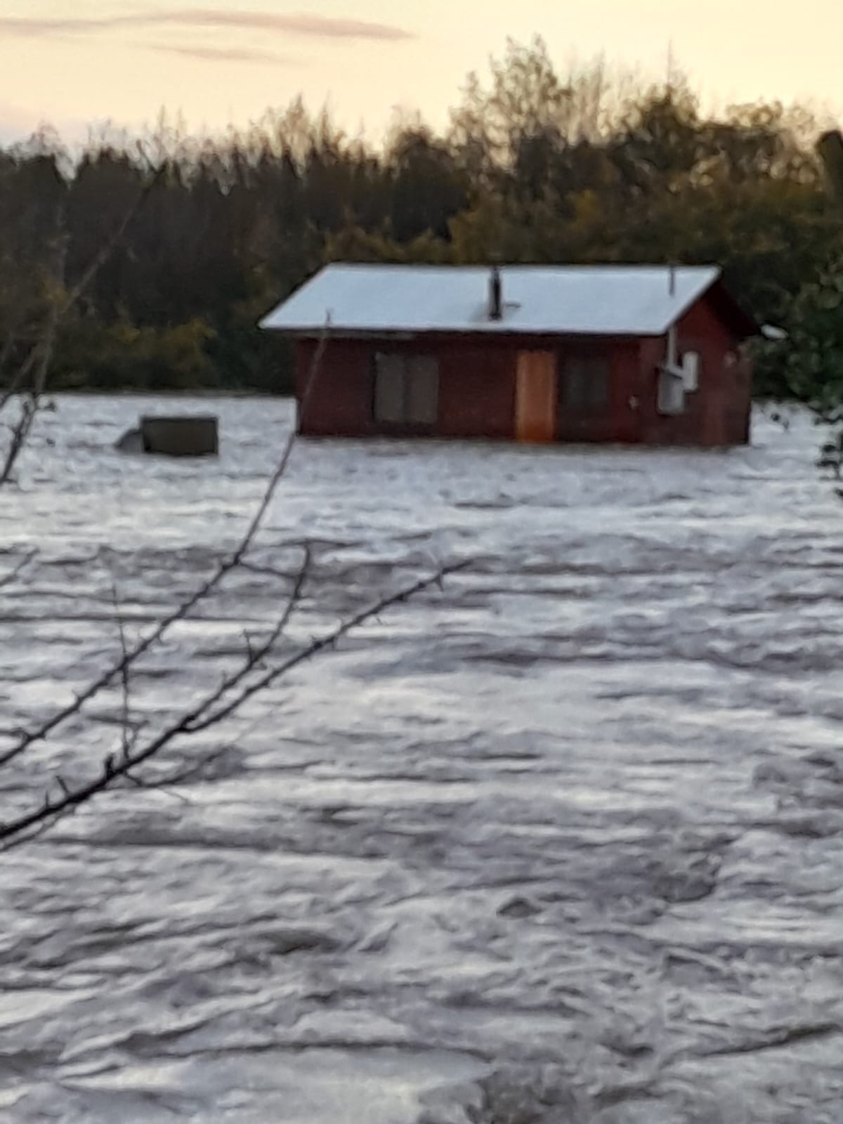 Inundación en Quilleco / La Tribuna