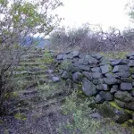 Escalinatas de acceso al fuerte Ballenar, en Antuco., Cedida