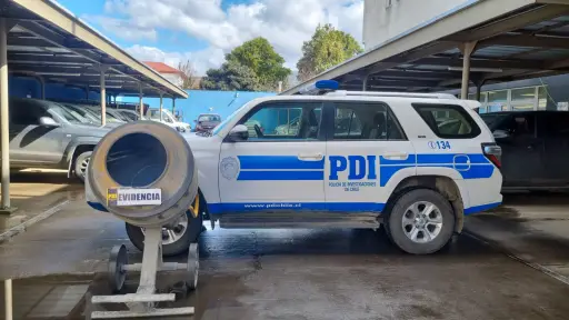 En Nacimiento: Detectives recuperan maquinaria de construcción sustraída en Angol