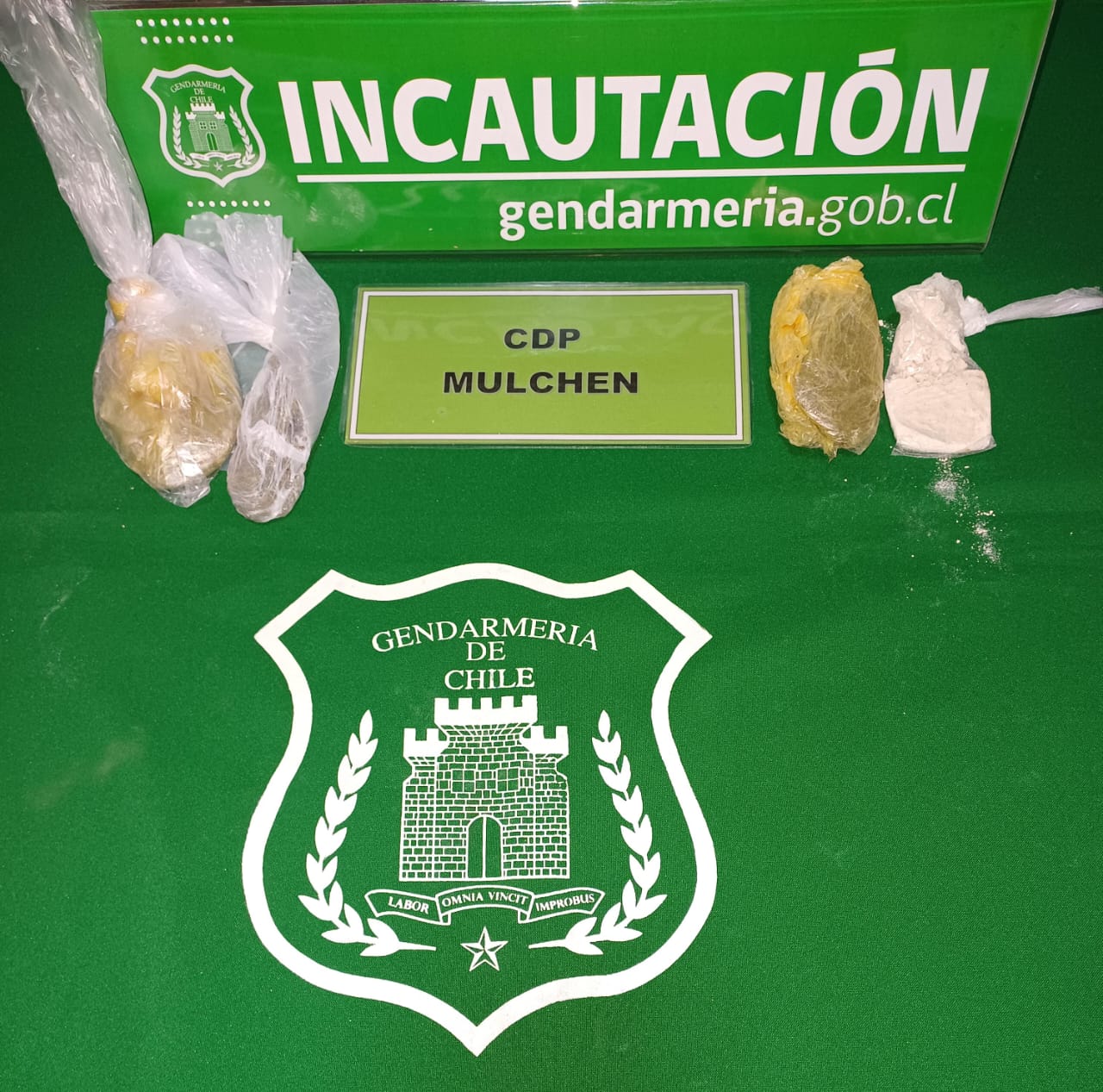 Incautación de drogas en CDP Mulchén / La Tribuna