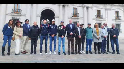 Delegación del Rally visitó Palacio de La Moneda