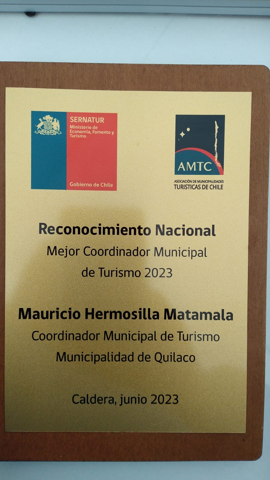 Mejor Coordinador Municipal de Turismo 2023 / Cedida
